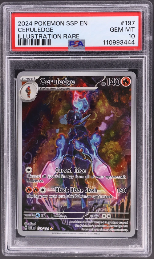 2024 Pokemon Ssp En-Surging Sparks #197 Ceruledge Illustration Rare