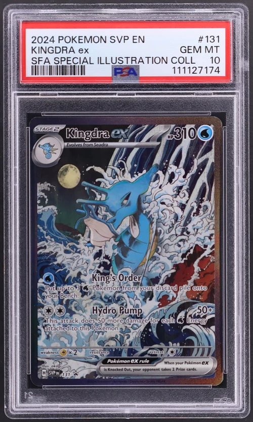 2024 Pokemon Svp En-Sv Black Star Promo #131 Kingdra Ex Shrouded Fable Special Illustration Collection