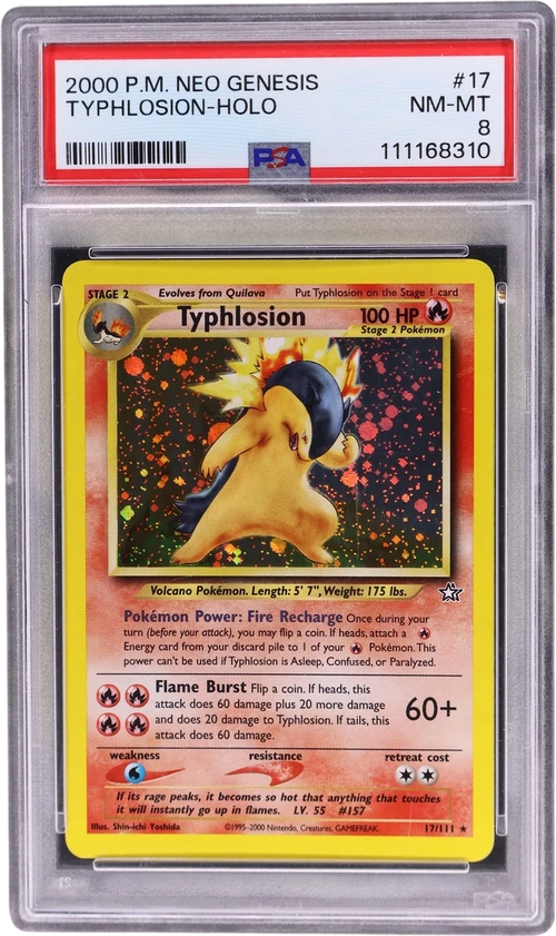 2000 Pokemon Neo Genesis #17 Typhlosion-Holo