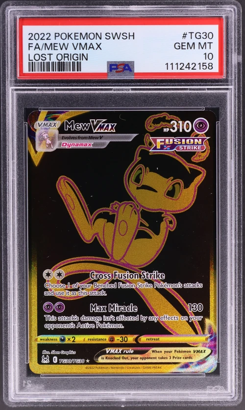 2022 Pokemon Sword & Shield Lost Origin #TG30 Full Art / Mew Vmax