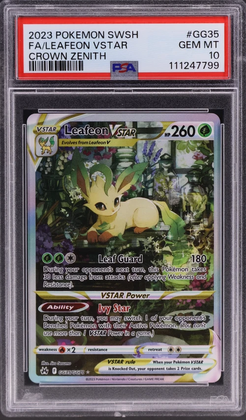 2023 Pokemon Sword and Shield Crown Zenith #GG35 Full Art / Leafeon Vstar