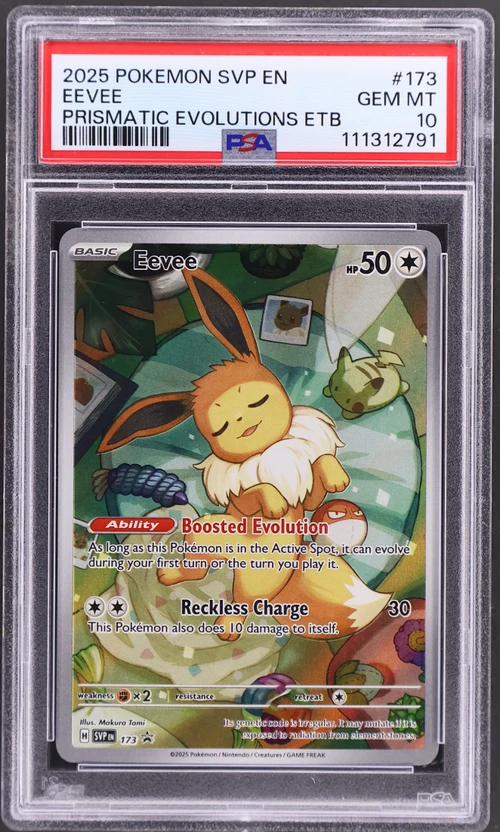 2025 Pokemon Svp En-Sv Black Star Promo #173 Eevee Prismatic Evolutions Elite Trainer Box