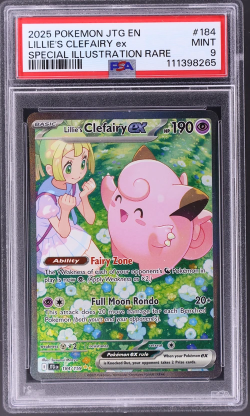 2025 Pokemon Jtg En-Journey Together #184 Lillie's Clefairy Ex Special Illustration Rare