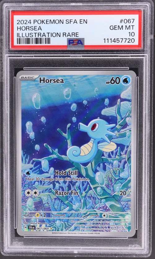 2024 Pokemon Sfa En-Shrouded Fable #067 Horsea Illustration Rare