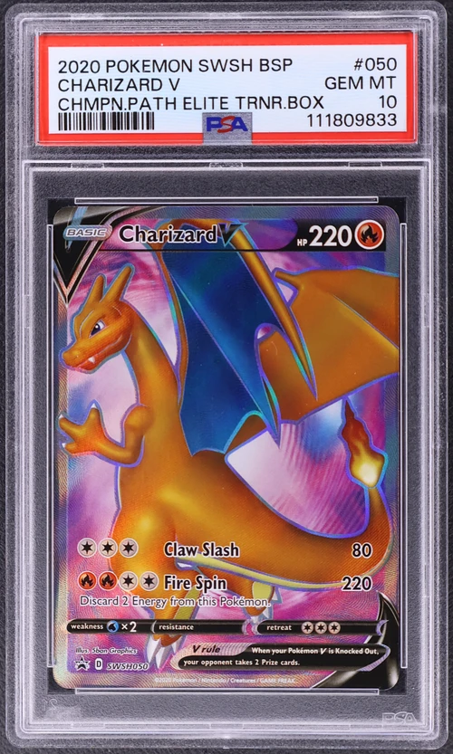 2020 Pokemon Swsh Black Star Promo #050 Charizard V Champion's Path Elite Trainer Box