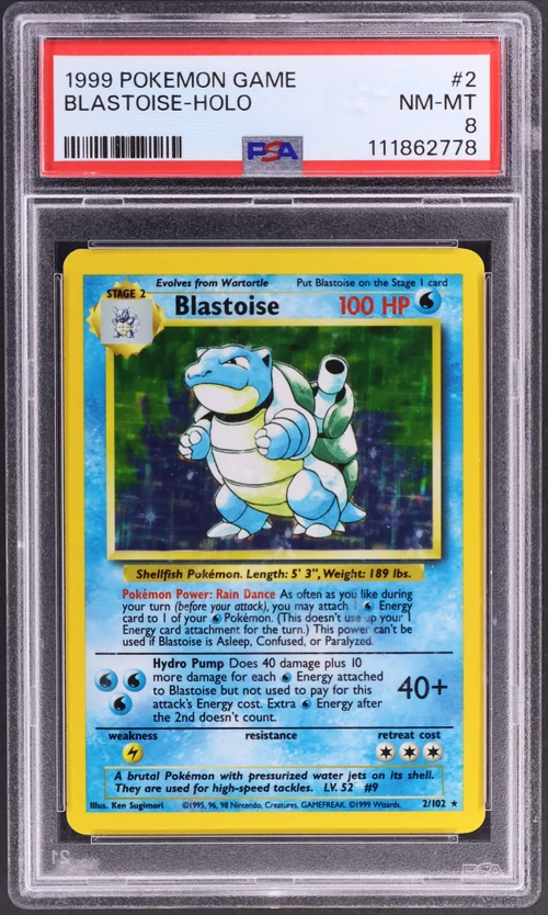 1999 Pokemon Game #2 Blastoise-Holo