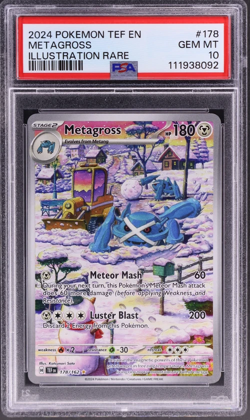 2024 Pokemon Tef En-Temporal Forces #178 Metagross Illustration Rare