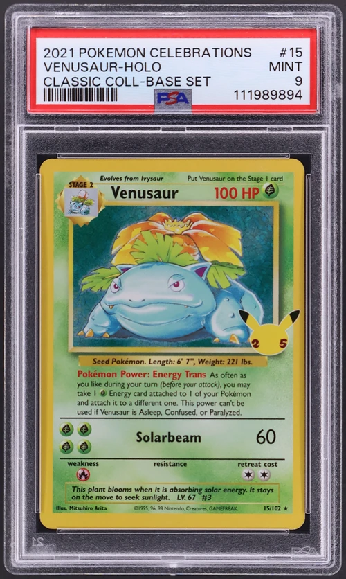 2021 Pokemon Celebrations Classic Collection #15 Venusaur-Holo