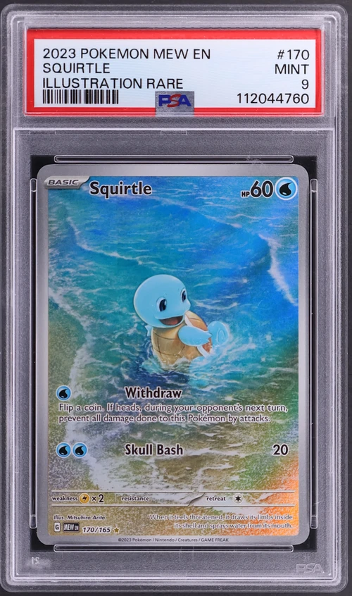 2023 Pokemon Mew En-151 #170 Squirtle Illustration Rare