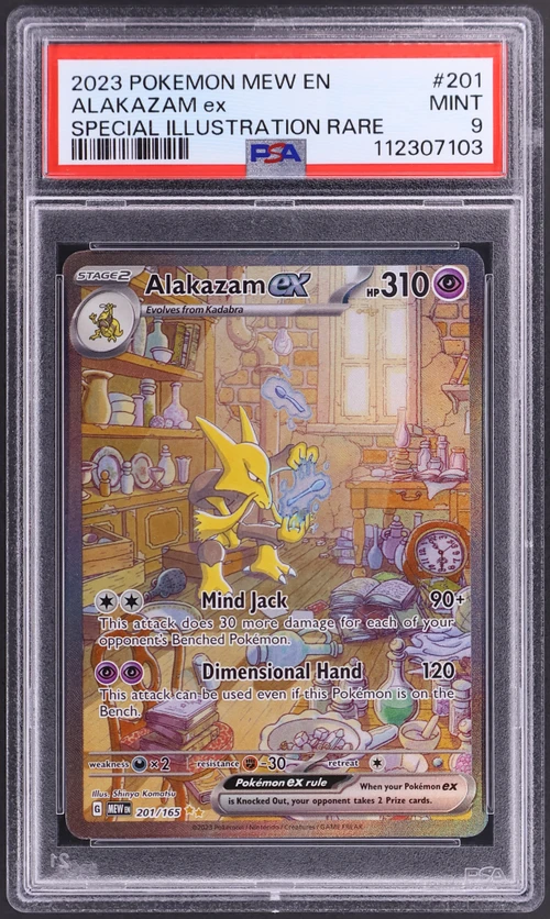 2023 Pokemon Mew En-151 #201 Alakazam Ex Special Illustration Rare