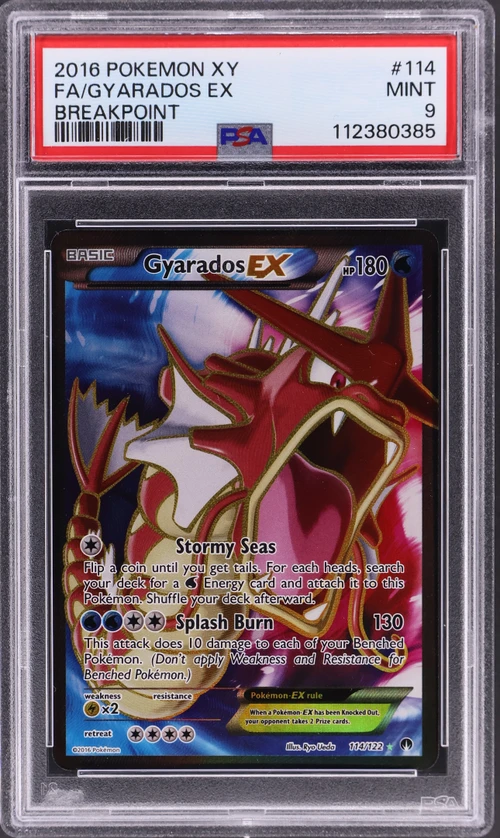 2016 Pokemon Xy Breakpoint #114 Full Art / Gyarados Ex