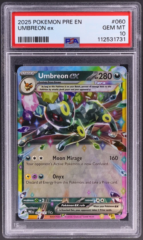 2025 Pokemon Pre En-Prismatic Evolutions #060 Umbreon Ex