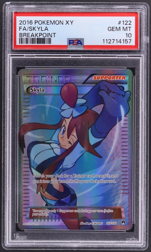 2016 Pokemon Xy Breakpoint #122 Full Art / Skyla