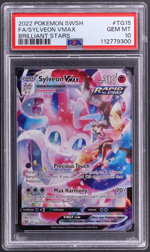 2022 Pokemon Sword & Shield Brilliant Stars #TG15 Full Art / Sylveon Vmax