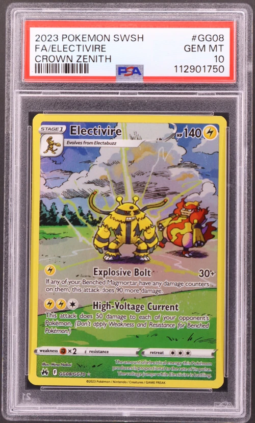 2023 Pokemon Sword and Shield Crown Zenith #GG08 Full Art / Electivire