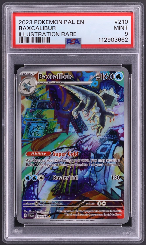 2023 Pokemon Pal En-Paldea Evolved #210 Baxcalibur Illustration Rare