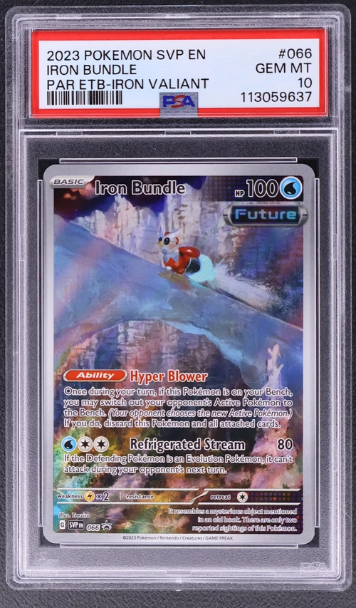2023 Pokemon Svp En-Sv Black Star Promo #066 Iron Bundle Paradox Rift Elite Trainer Box-Iron Valiant