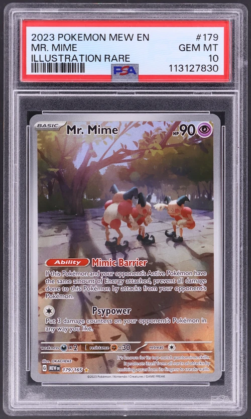 2023 Pokemon Mew En-151 #179 Mr. Mime Illustration Rare