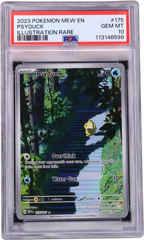 2023 Pokemon Mew En-151 #175 Psyduck Illustration Rare