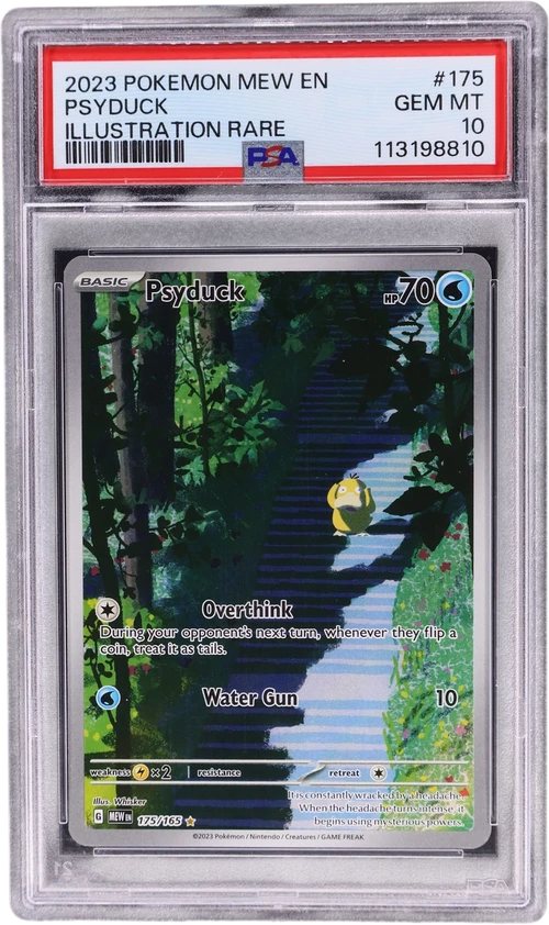 2023 Pokemon Mew En-151 #175 Psyduck Illustration Rare
