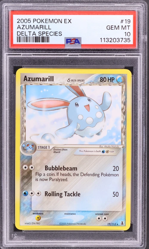 2005 Pokemon Ex Delta Species #19 Azumarill