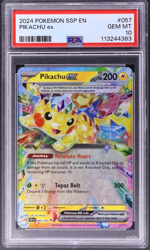 2024 Pokemon Ssp En-Surging Sparks #057 Pikachu Ex