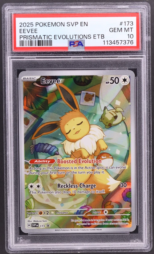 2025 Pokemon Svp En-Sv Black Star Promo #173 Eevee Prismatic Evolutions Elite Trainer Box