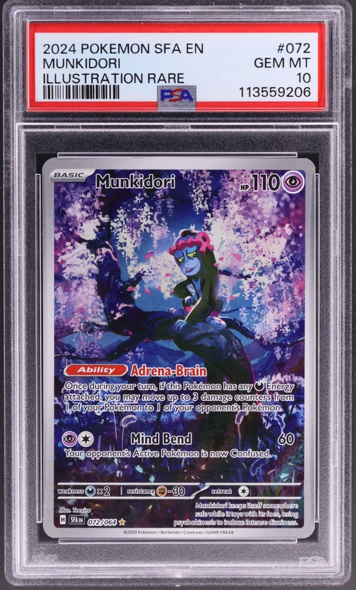 2024 Pokemon Sfa En-Shrouded Fable #072 Munkidori Illustration Rare