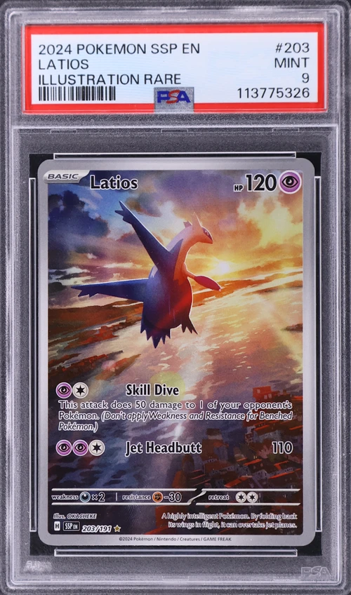 2024 Pokemon Ssp En-Surging Sparks #203 Latios Illustration Rare