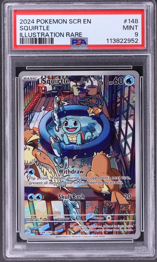 2024 Pokemon Scr En-Stellar Crown #148 Squirtle Illustration Rare