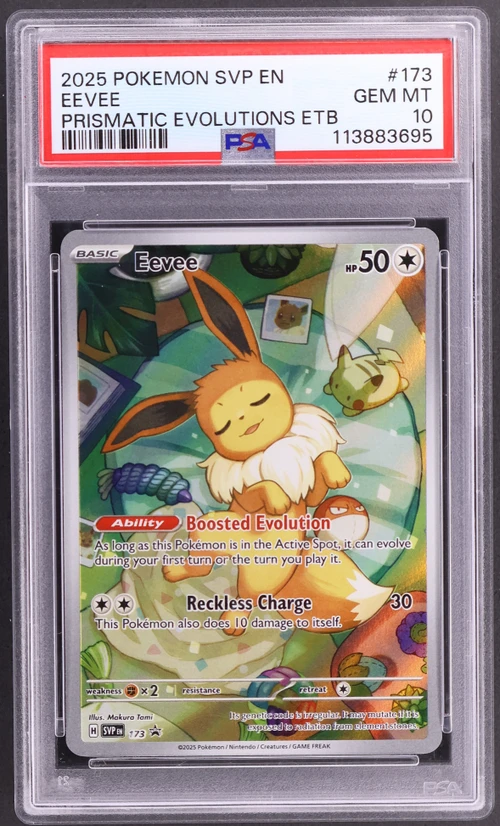2025 Pokemon Svp En-Sv Black Star Promo #173 Eevee Prismatic Evolutions Elite Trainer Box