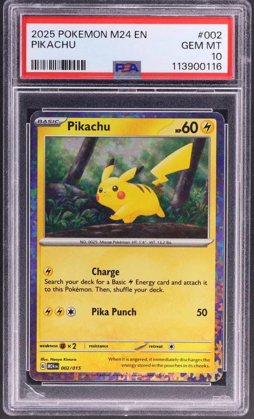 2025 Pokemon M24 En-Mcdonald's Collection #002 Pikachu
