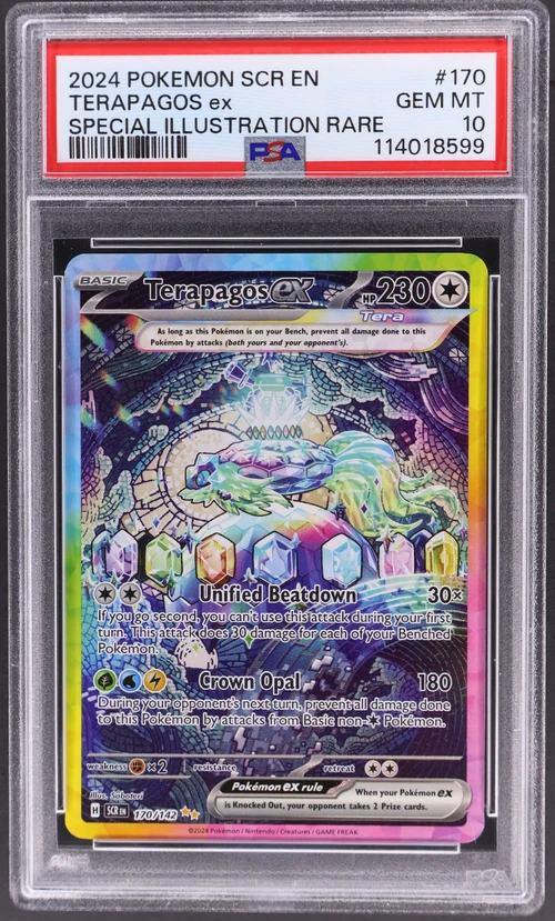 2024 Pokemon Scr En-Stellar Crown #170 Terapagos Ex Special Illustration Rare
