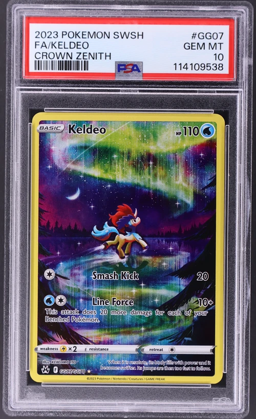 2023 Pokemon Sword and Shield Crown Zenith #GG07 Full Art / Keldeo