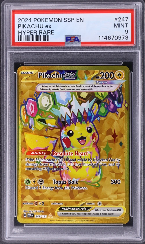 2024 Pokemon Ssp En-Surging Sparks #247 Pikachu Ex Hyper Rare