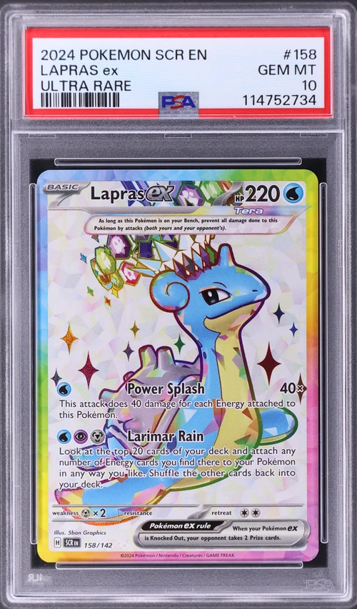 2024 Pokemon Scr En-Stellar Crown #158 Lapras Ex Ultra Rare