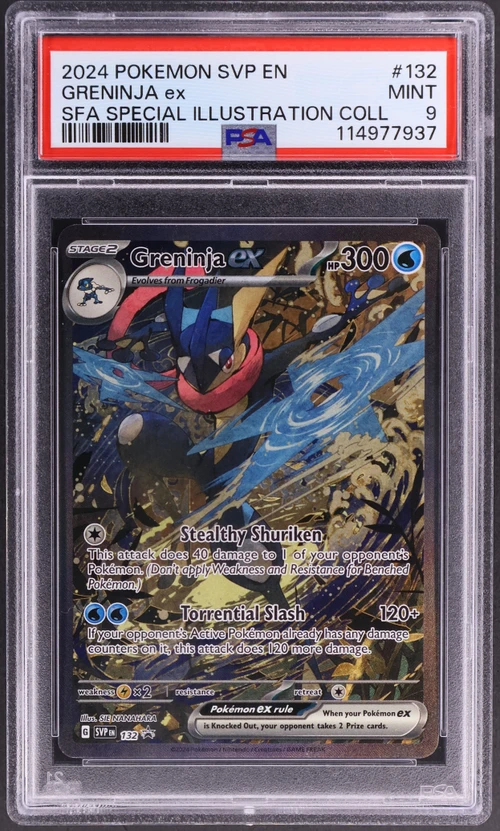 2024 Pokemon Svp En-Sv Black Star Promo #132 Greninja Ex Shrouded Fable Special Illustration Collection