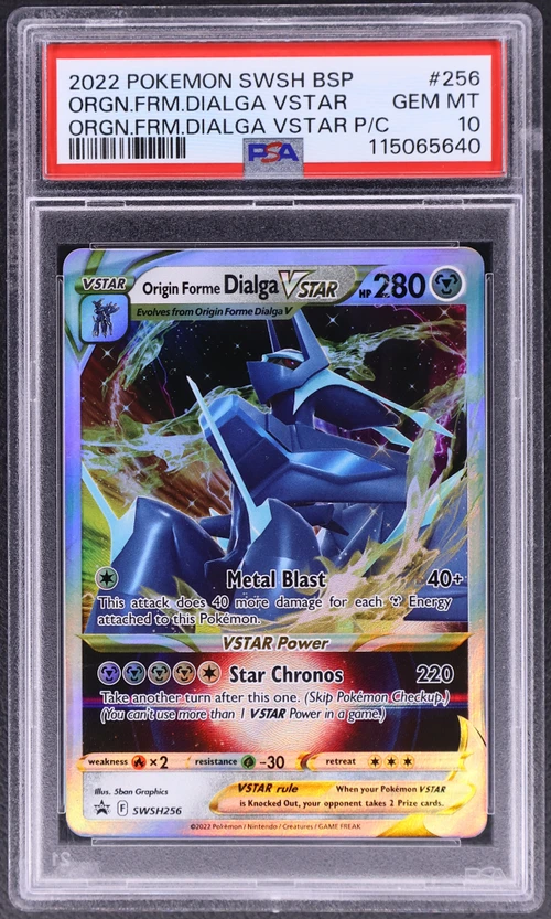 2022 Pokemon Swsh Black Star Promo #256 Origin Forme Dialga Vstar Origin Forme Dialga Vstar Premium Collection