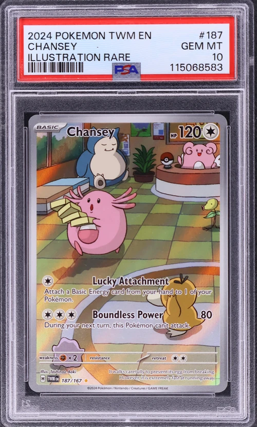 2024 Pokemon Twm En-Twilight Masquerade #187 Chansey Illustration Rare