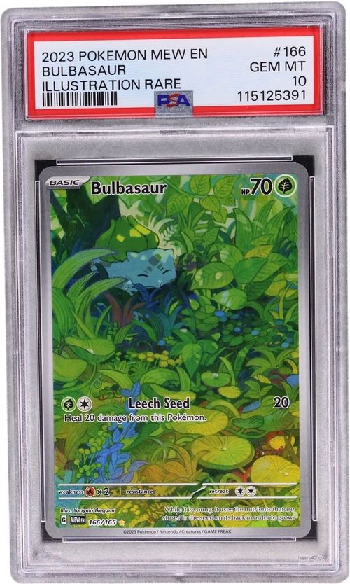 2023 Pokemon Mew En-151 #166 Bulbasaur Illustration Rare