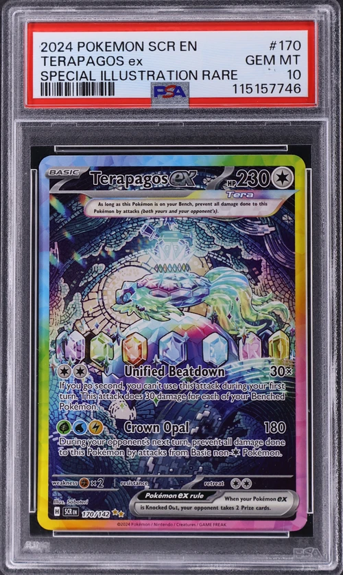 2024 Pokemon Scr En-Stellar Crown #170 Terapagos Ex Special Illustration Rare