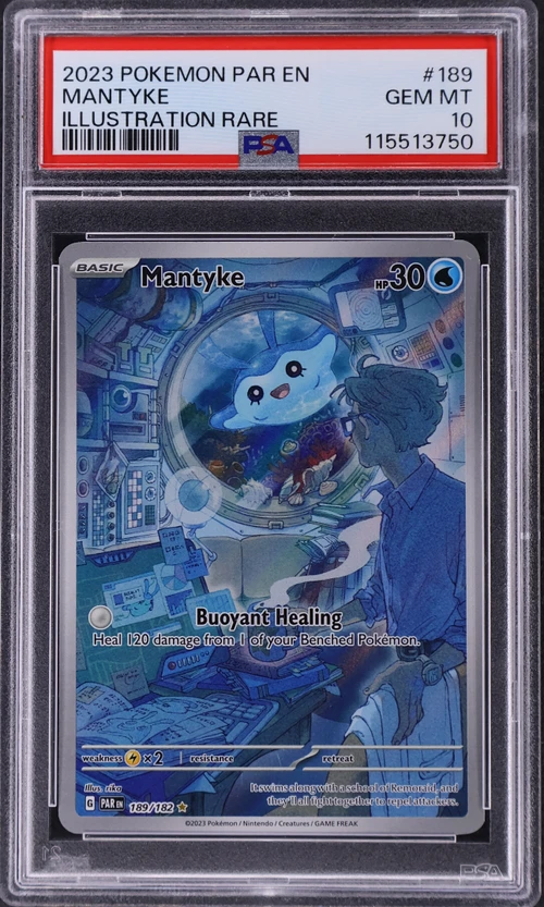 2023 Pokemon Par En-Paradox Rift #189 Mantyke Illustration Rare