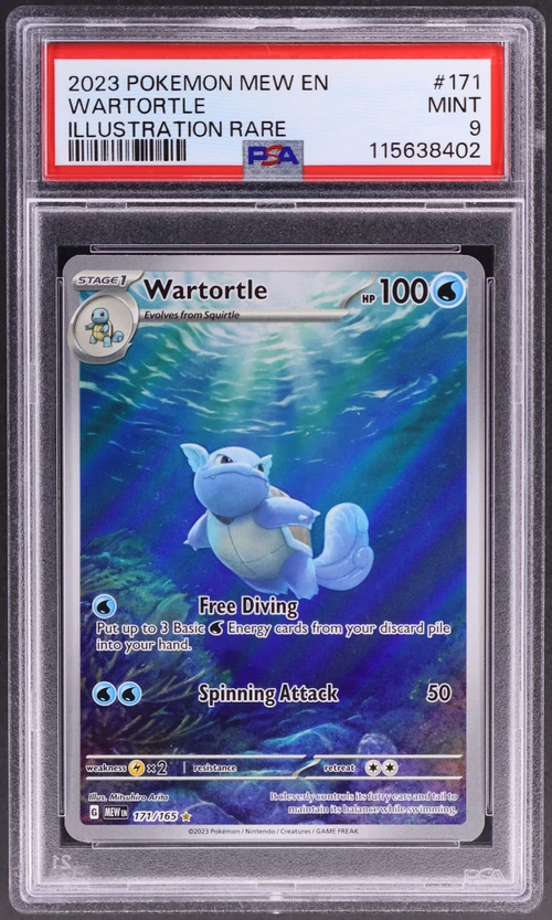 2023 Pokemon Mew En-151 #171 Wartortle Illustration Rare