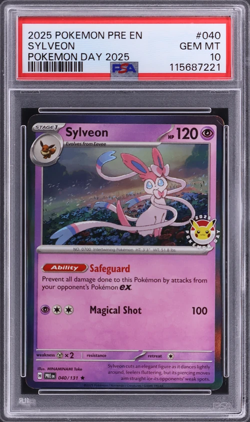 2025 Pokemon Pre En-Prismatic Evolutions #040 Sylveon Pokemon Day 2025