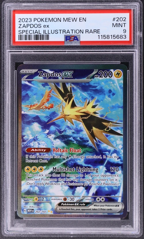2023 Pokemon Mew En-151 #202 Zapdos Ex Special Illustration Rare