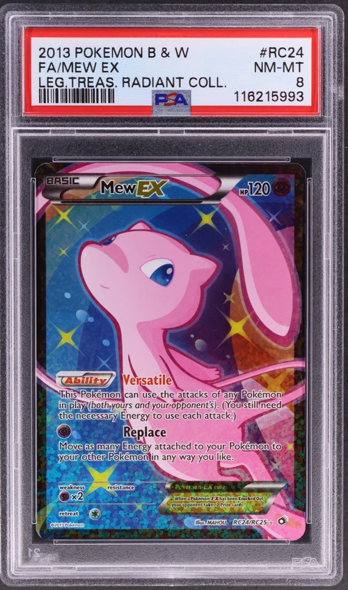 2013 Pokemon Black & White Legendary Treasures Radiant Collection #RC24 Full Art / Mew Ex