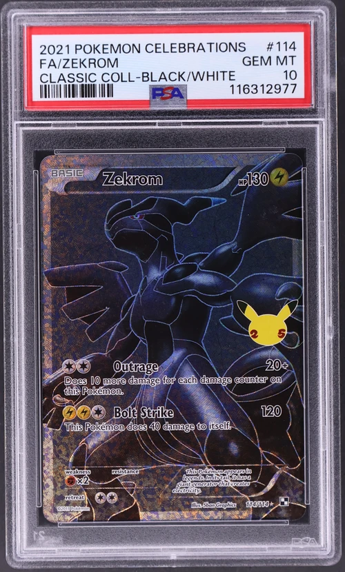 2021 Pokemon Celebrations Classic Collection #114 Full Art / Zekrom
