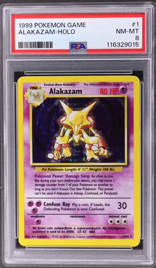 1999 Pokemon Game #1 Alakazam-Holo
