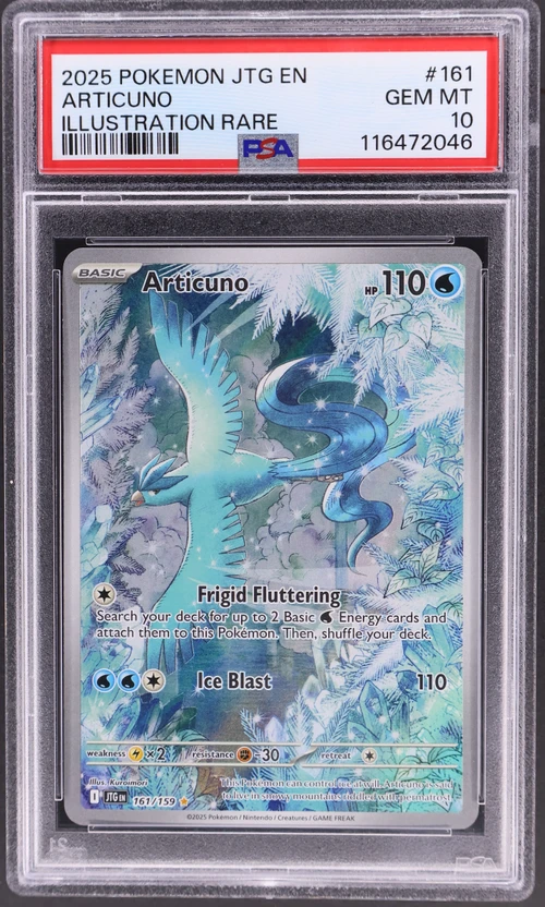 2025 Pokemon Jtg En-Journey Together #161 Articuno Illustration Rare