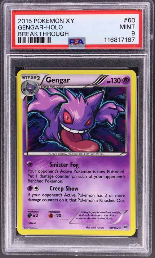 2015 Pokemon Xy Breakthrough #60 Gengar-Holo